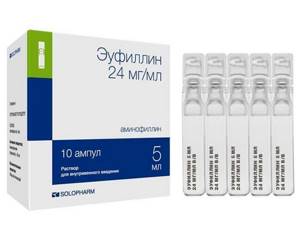 Эуфиллин при астме: способы применения, показания и противопоказания